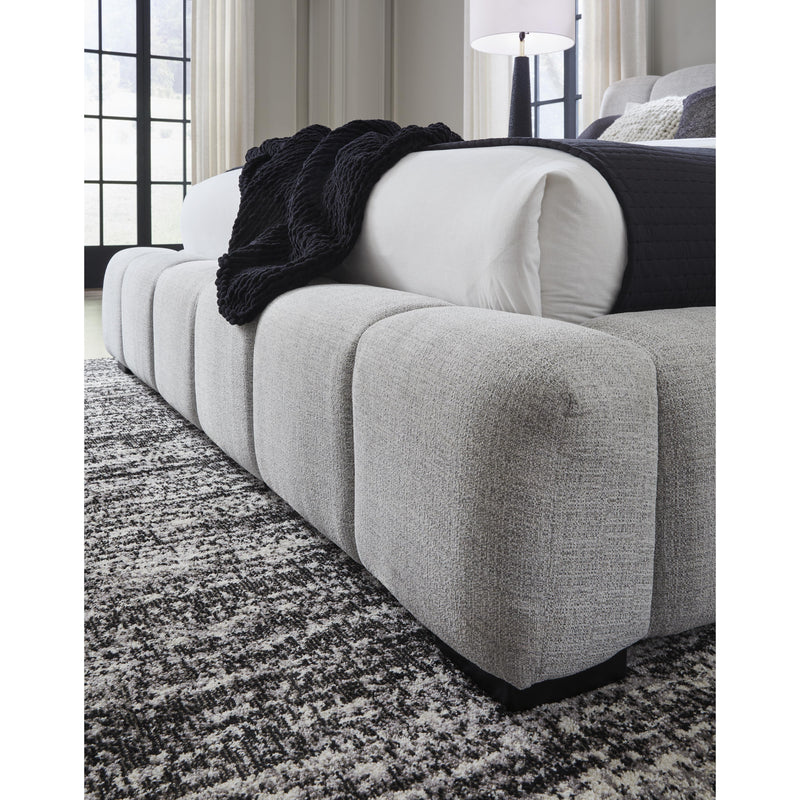  Size_Queen  -- Grendusk Upholstered Platform Bed IMAGE 5