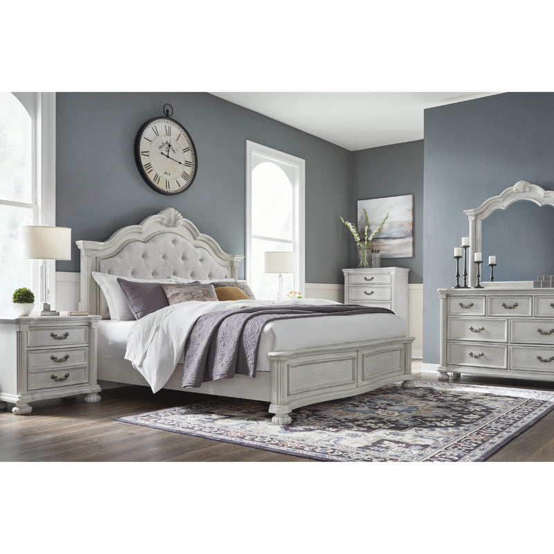  Size_Queen  -- Montelaine Upholstered Panel Bed IMAGE 7