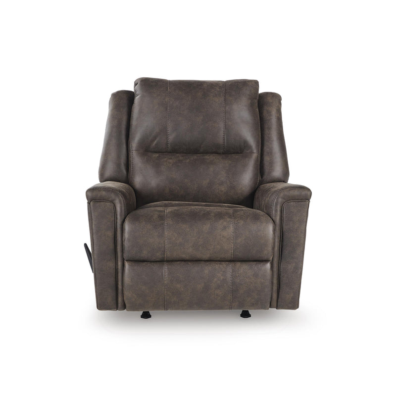  Manufacturer Color_Walnut  Motion Type_Manual  -- Lixtowel Rocker Leather Look Recliner IMAGE 3