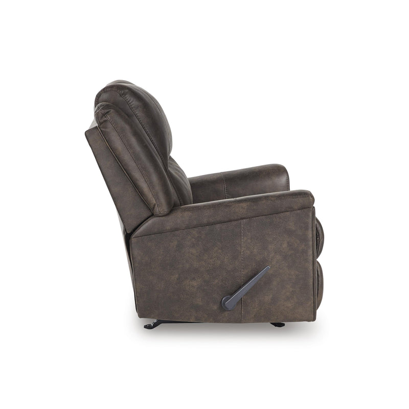  Manufacturer Color_Walnut  Motion Type_Manual  -- Lixtowel Rocker Leather Look Recliner IMAGE 4