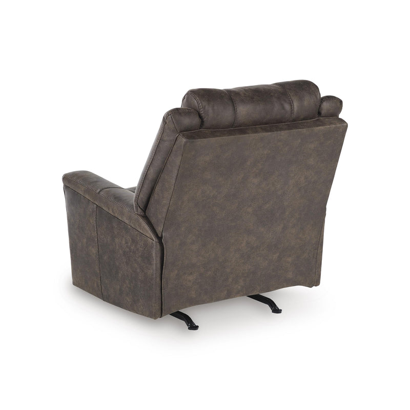  Manufacturer Color_Walnut  Motion Type_Manual  -- Lixtowel Rocker Leather Look Recliner IMAGE 5