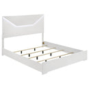 Ives - King Headboard & Footboard & Slats, Box 1 of 2 - White High Gloss