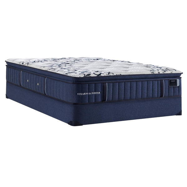  Stearns & Foster Estate Mon Chéri Pillowtop Luxury Cushion Firm Mattress Set Blue 9" (Twin XL) IMAGE 1