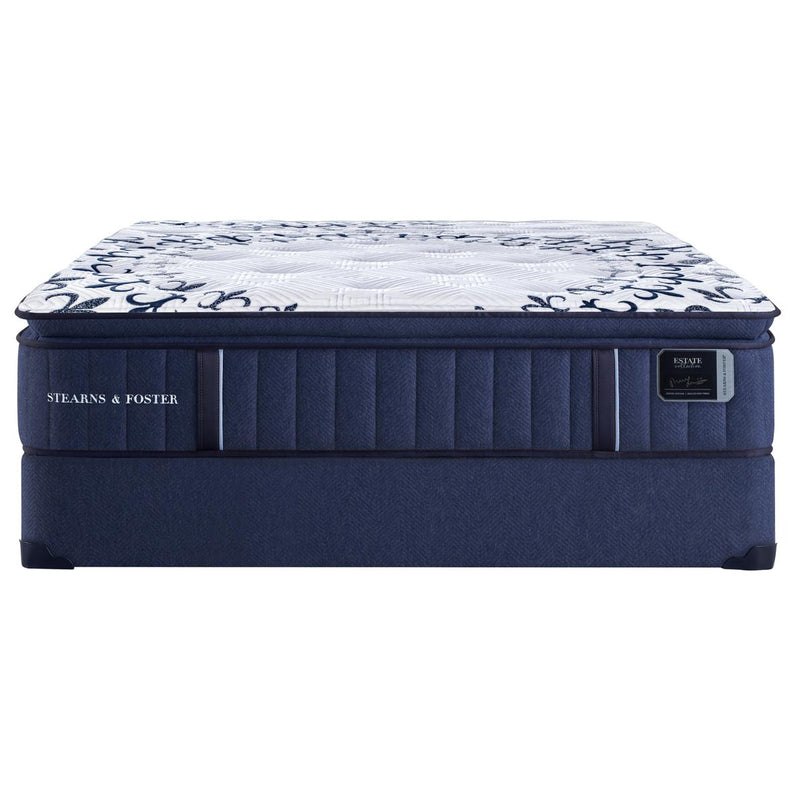  Stearns & Foster Estate Mon Chéri Pillowtop Luxury Cushion Firm Mattress Set Blue 5" (Queen) IMAGE 2