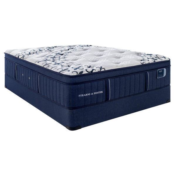  Stearns & Foster Estate Mon Amour Euro-Top Luxury Cushion Plush Mattress Set Blue 5" (King) IMAGE 1