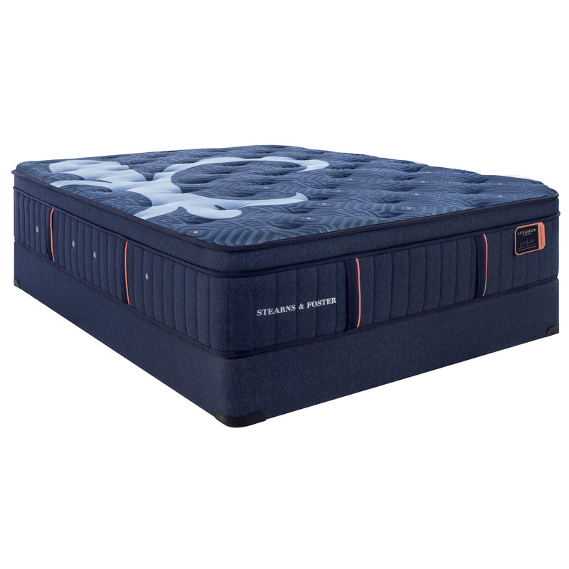  Stearns & Foster Lux Estate Madeleine Cushion Firm Euro Top Mattress Set Blue 5" (Full) IMAGE 1