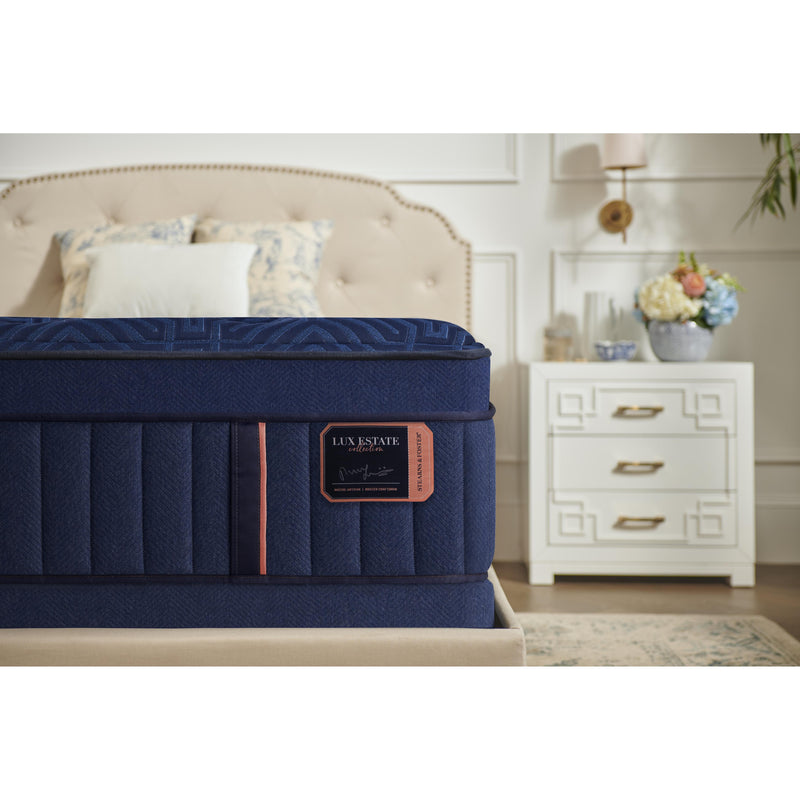  Stearns & Foster Lux Estate Madeleine Cushion Firm Euro Top Mattress Set Blue 5" (Twin XL) IMAGE 10