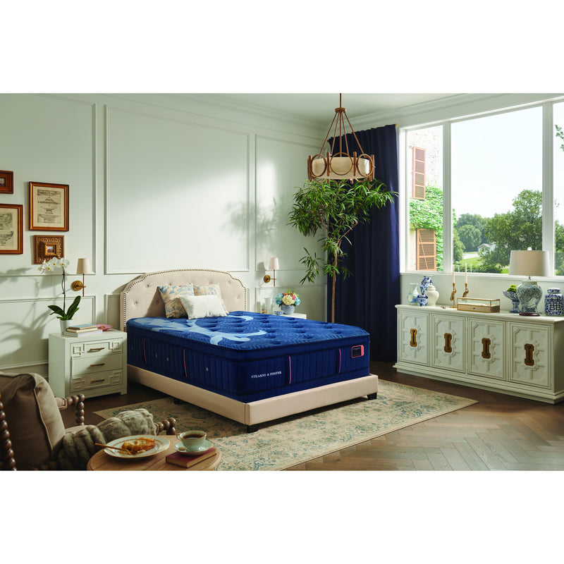  Stearns & Foster Lux Estate Madeleine Cushion Firm Euro Top Mattress Set Blue 5" (Twin XL) IMAGE 6