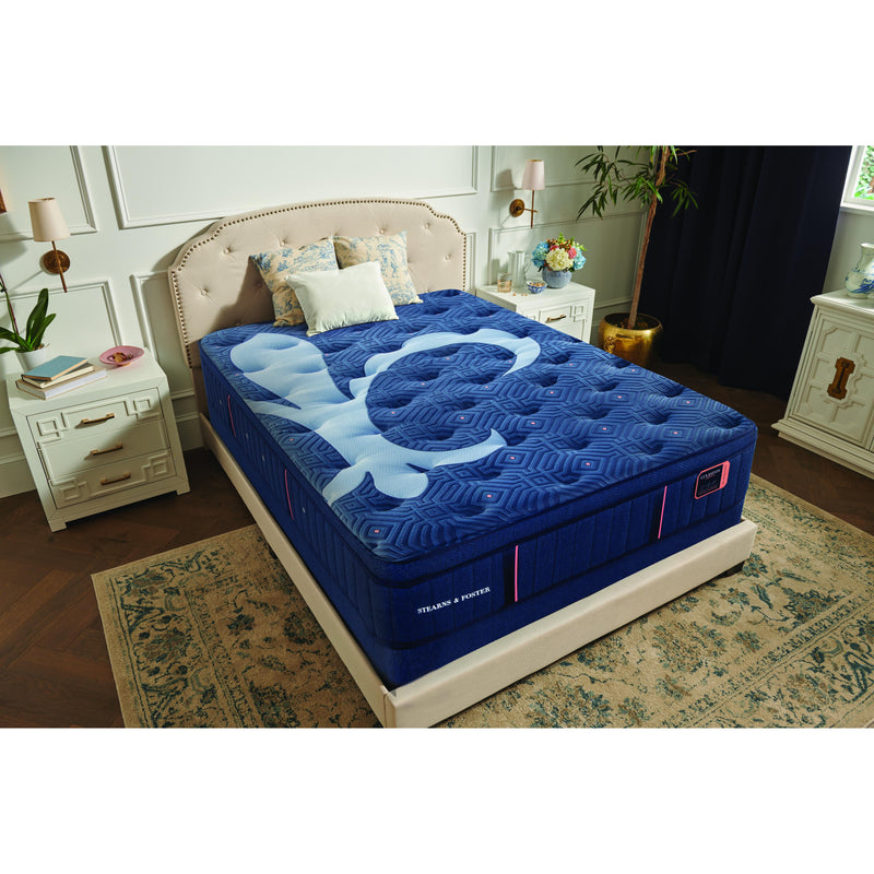  Stearns & Foster Lux Estate Madeleine Cushion Firm Euro Top Mattress Set Blue 5" (Twin XL) IMAGE 7