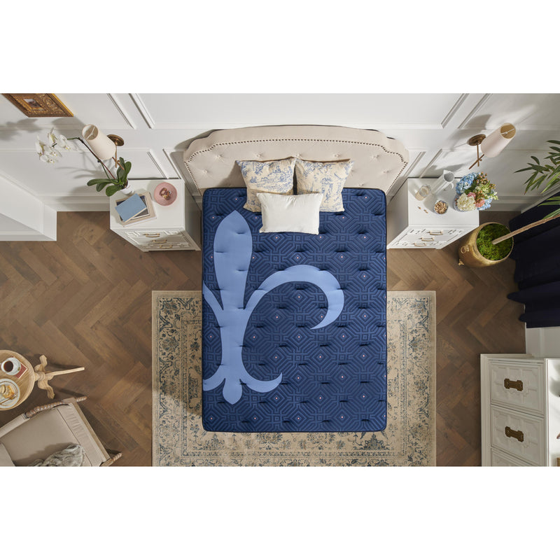  Stearns & Foster Lux Estate Madeleine Cushion Firm Euro Top Mattress Set Blue 5" (Queen) IMAGE 11