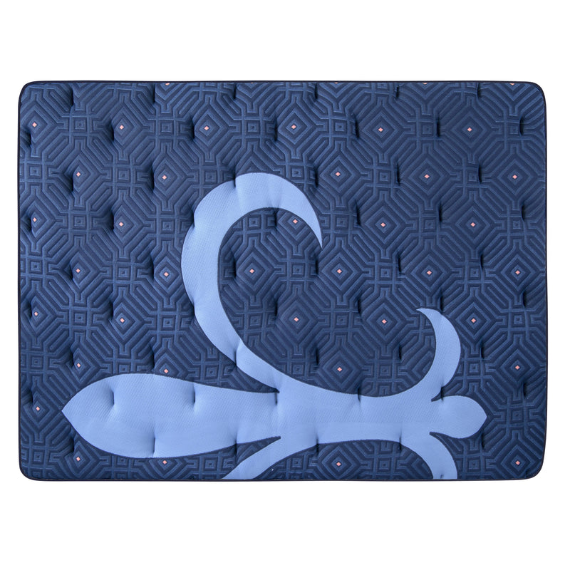  Stearns & Foster Lux Estate Madeleine Cushion Firm Euro Top Mattress Set Blue 5" (Queen) IMAGE 5