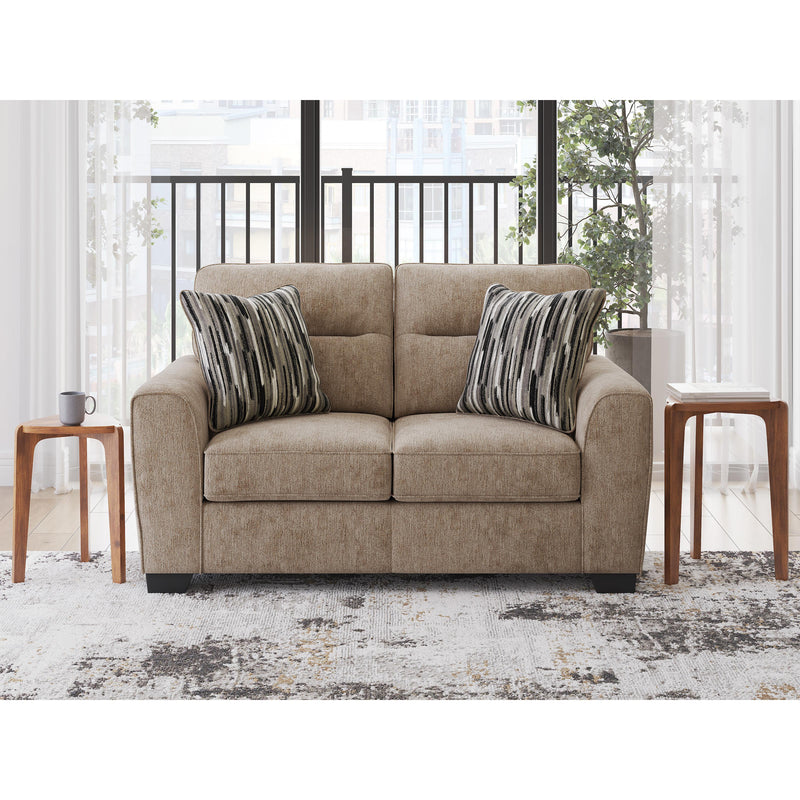  Manufacturer Color_Mocha  -- Olten Stationary Fabric Loveseat IMAGE 5