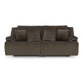  Manufacturer Color_Chocolate  Motion Type_Reclining  -- Top Tier Reclining Fabric Loveseat IMAGE 1