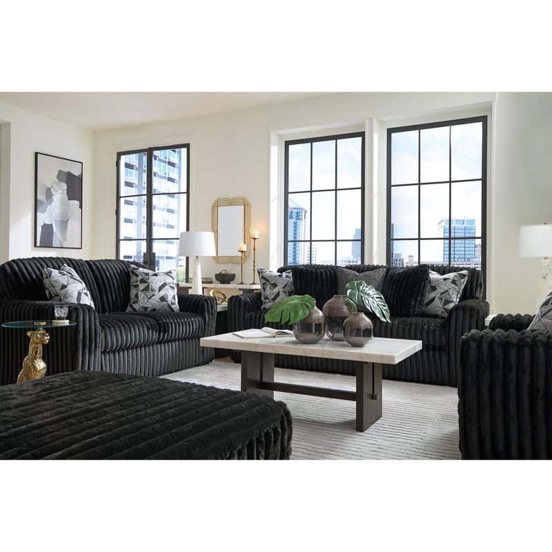  Manufacturer Color_Onyx  -- Midnight Madness Stationary Fabric Sofa IMAGE 11