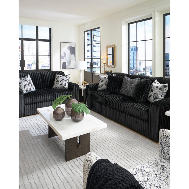  Manufacturer Color_Onyx  -- Midnight Madness Stationary Fabric Sofa IMAGE 6