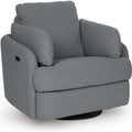  Manufacturer Color_Salt and Pepper  -- Alainmont Next Gen Nuvella Power Swivel Fabric Recliner IMAGE 1