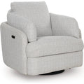  Manufacturer Color_Stone  -- Alainmont Next-Gen Nuvella A3000739 Swivel Power Recliner IMAGE 1