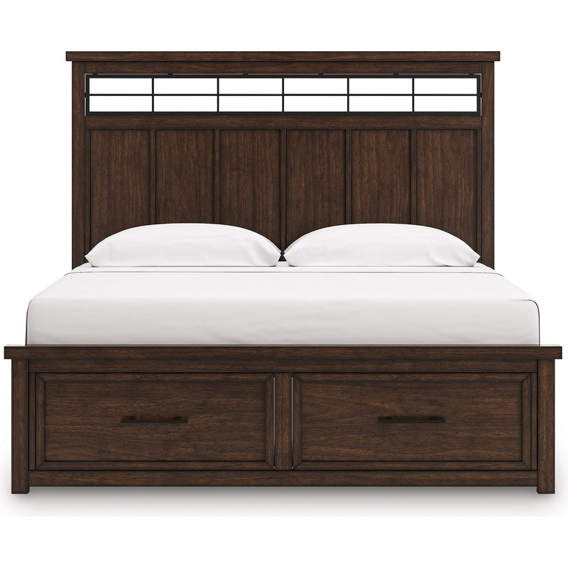  Size_King  -- Taffenbrook B849B4 King Panel Storage Bed IMAGE 5