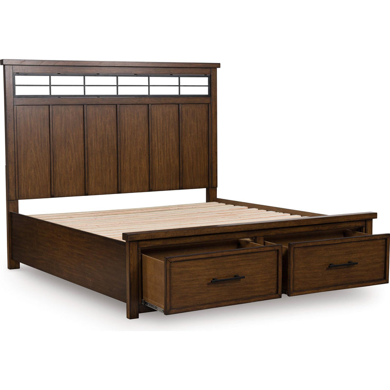  Size_King  -- Taffenbrook B849B4 King Panel Storage Bed IMAGE 6