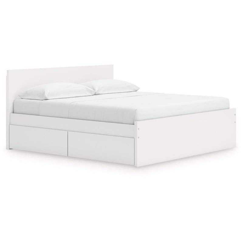  Size_King  -- Onita EB9630B20 King Panel Platform Bed with Storage IMAGE 1