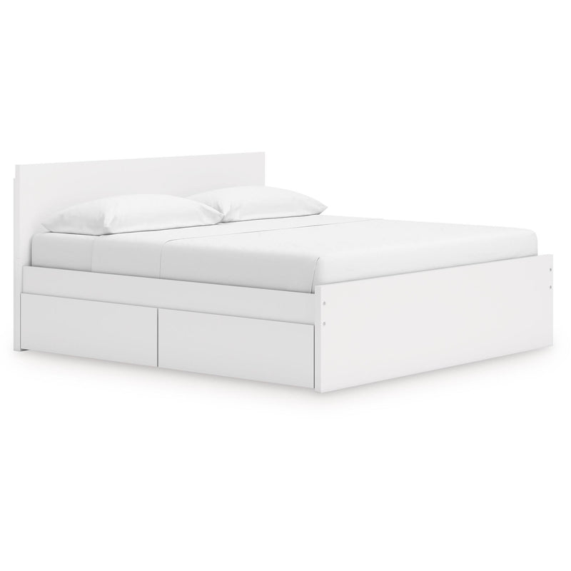  Size_King  --  Onita EB9630B21 King Panel Platform Bed with 2 Side Storage IMAGE 1
