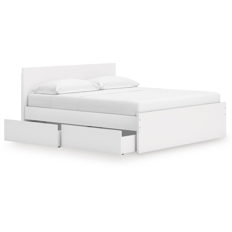 Size_King  --  Onita EB9630B21 King Panel Platform Bed with 2 Side Storage IMAGE 2
