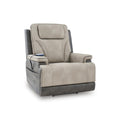  Manufacturer Color_Sand  -- 4Z Peaceful Pause Power Leather Look Recliner IMAGE 1