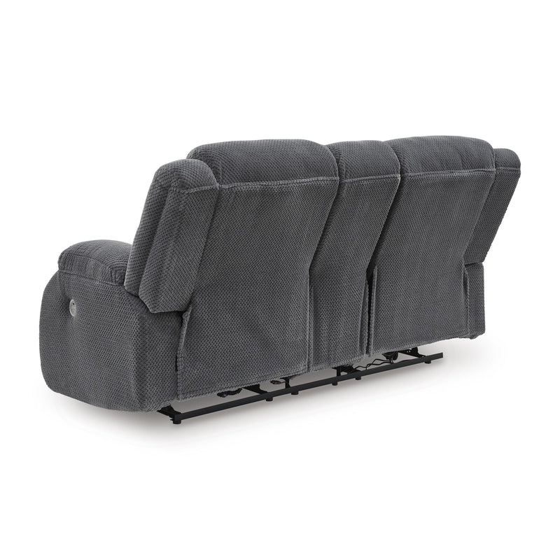  Manufacturer Color_Steel  -- Observation Power Reclining Fabric Loveseat with Console IMAGE 4