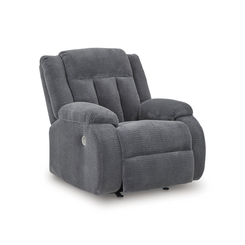  Manufacturer Color_Steel  Motion Type_Power  -- Observation Power Rocker Fabric Recliner IMAGE 1
