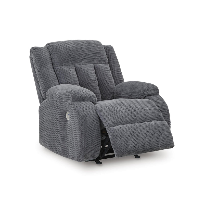 Manufacturer Color_Steel  Motion Type_Power  -- Observation Power Rocker Fabric Recliner IMAGE 2