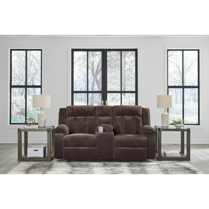  Manufacturer Color_Chocolate  -- Observation PC2140696 Double Reclining Power Loveseat with Console IMAGE 4