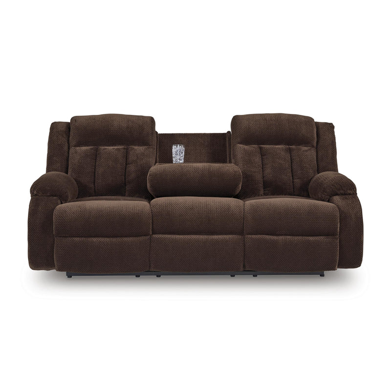  Manufacturer Color_Chocolate  -- Observation PC2140699 Reclining Power Sofa with Drop Down Table IMAGE 3