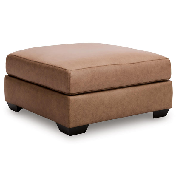  Manufacturer Color_Caramel  -- WillowBend Leather Look Ottoman IMAGE 1