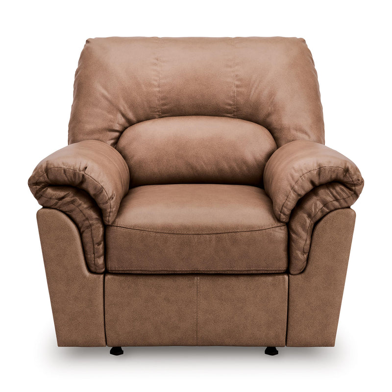  Manufacturer Color_Caramel  Motion Type_Manual  -- WillowBend Rocker Leather Look Recliner IMAGE 2