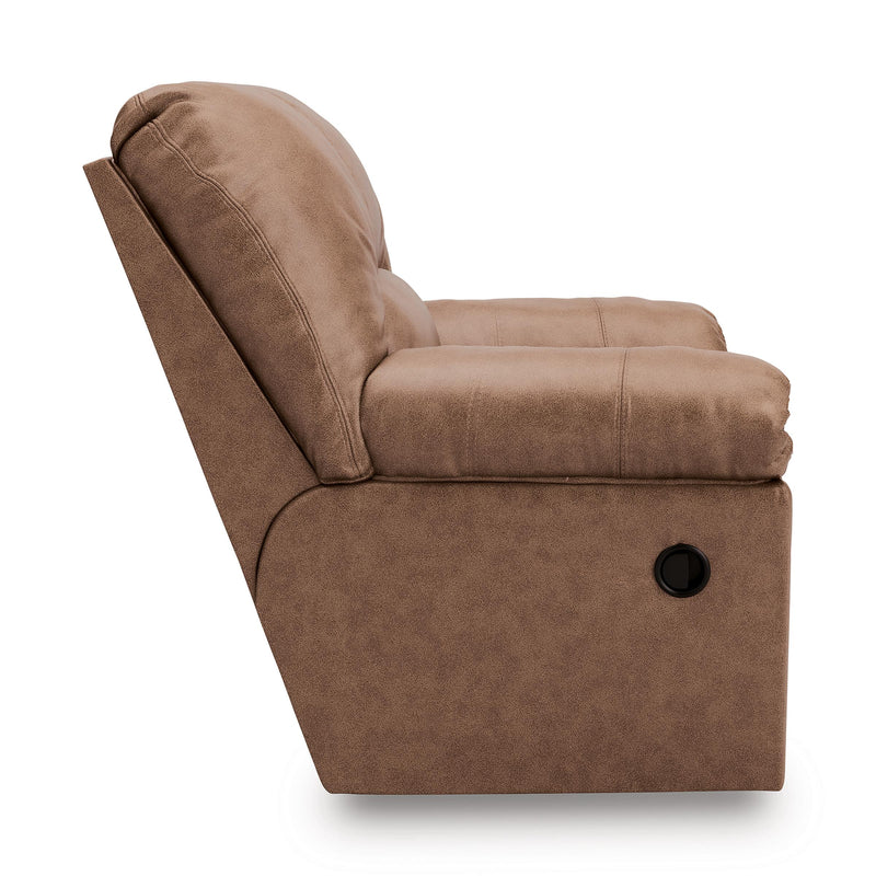  Manufacturer Color_Caramel  Motion Type_Manual  -- WillowBend Rocker Leather Look Recliner IMAGE 3
