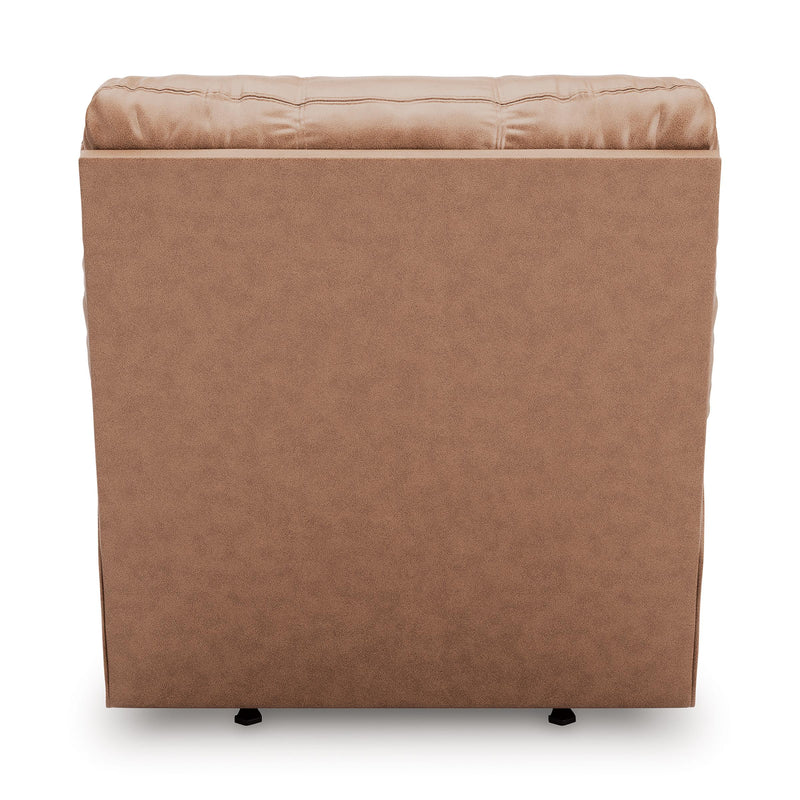  Manufacturer Color_Caramel  Motion Type_Manual  -- WillowBend Rocker Leather Look Recliner IMAGE 4