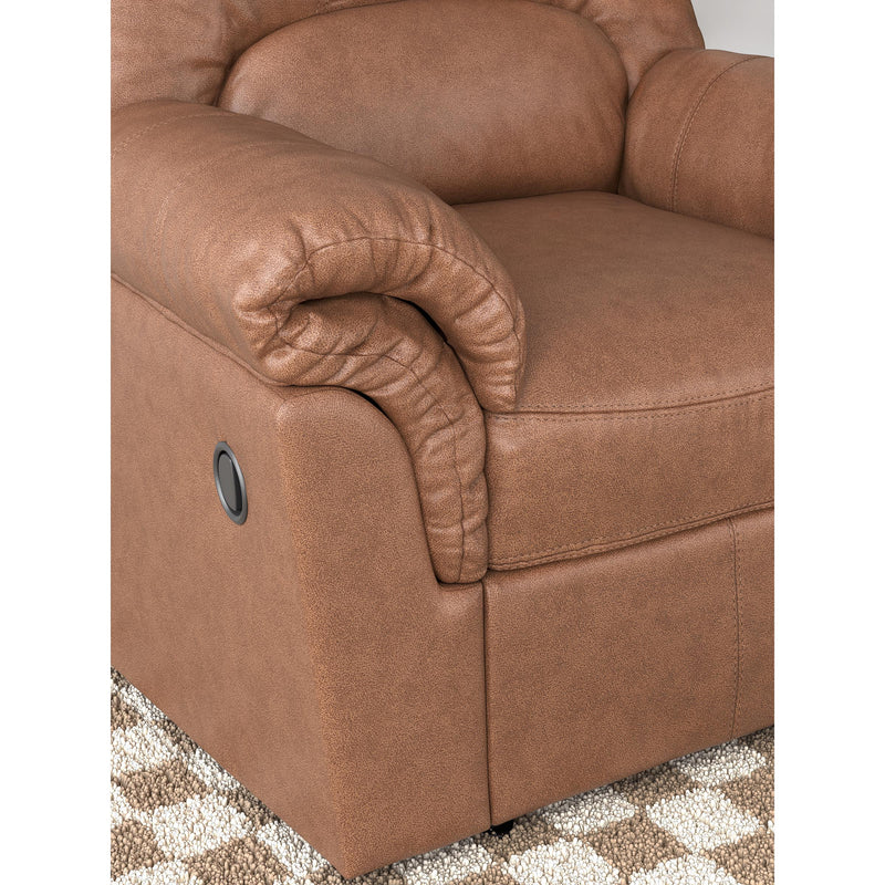  Manufacturer Color_Caramel  Motion Type_Manual  -- WillowBend Rocker Leather Look Recliner IMAGE 6