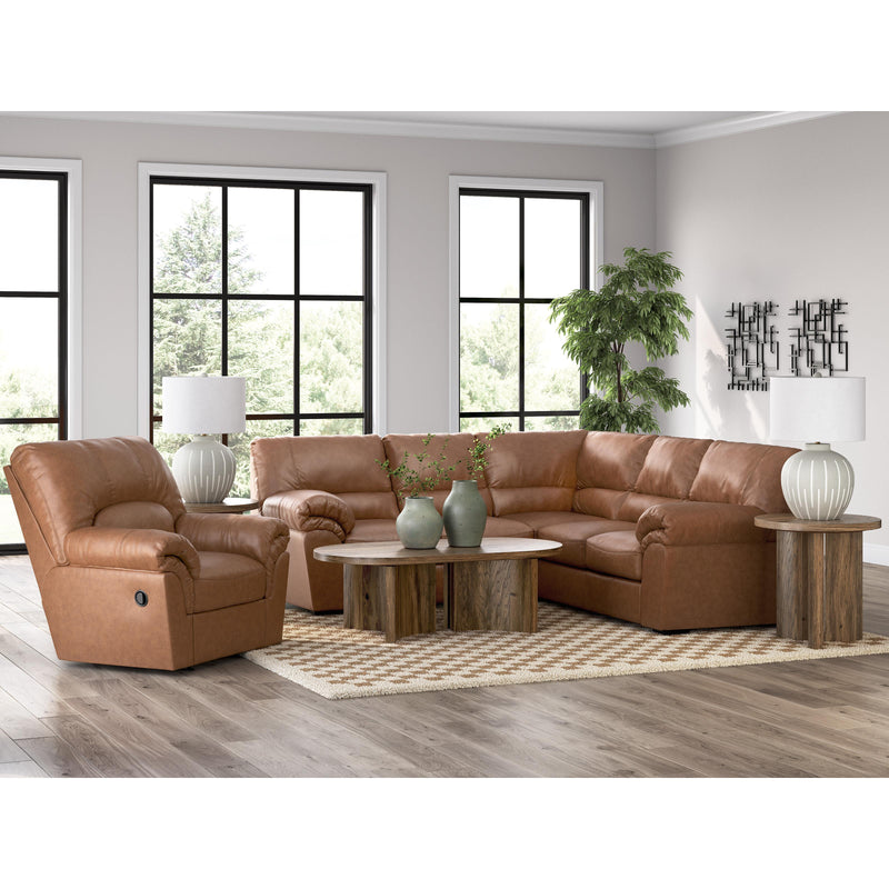  Manufacturer Color_Caramel  Motion Type_Manual  -- WillowBend Rocker Leather Look Recliner IMAGE 8