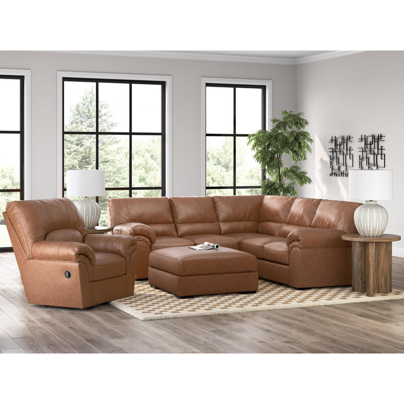  Manufacturer Color_Caramel  Motion Type_Manual  -- WillowBend Rocker Leather Look Recliner IMAGE 9