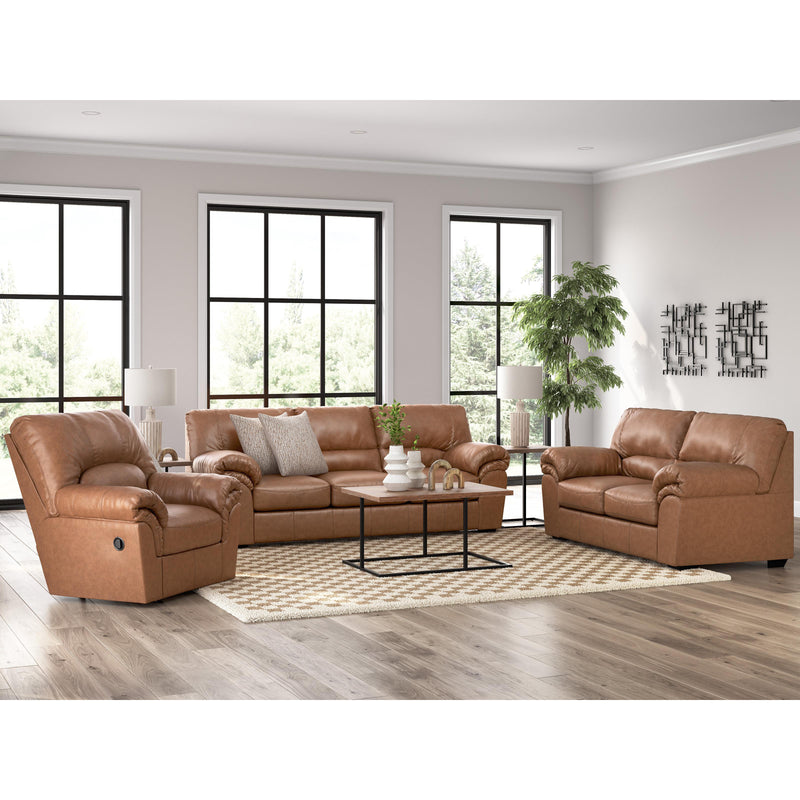  Manufacturer Color_Caramel  Motion Type_Stationary  -- WillowBend Stationary Leather Look Loveseat IMAGE 10