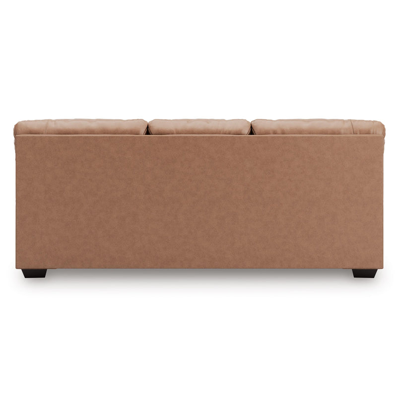  Manufacturer Color_Caramel  Motion Type_Stationary  -- WillowBend Stationary Leather Look Sofa IMAGE 4