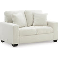  Manufacturer Color_Ivory  Motion Type_Stationary  -- Greenbriar Stationary Fabric Loveseat IMAGE 1