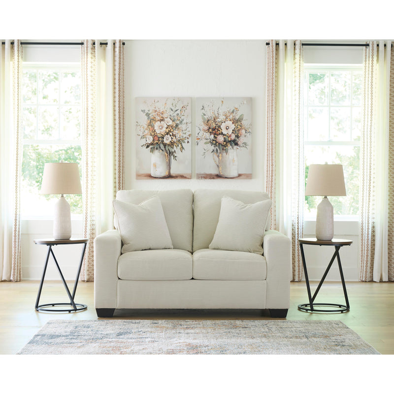  Manufacturer Color_Ivory  Motion Type_Stationary  -- Greenbriar Stationary Fabric Loveseat IMAGE 4