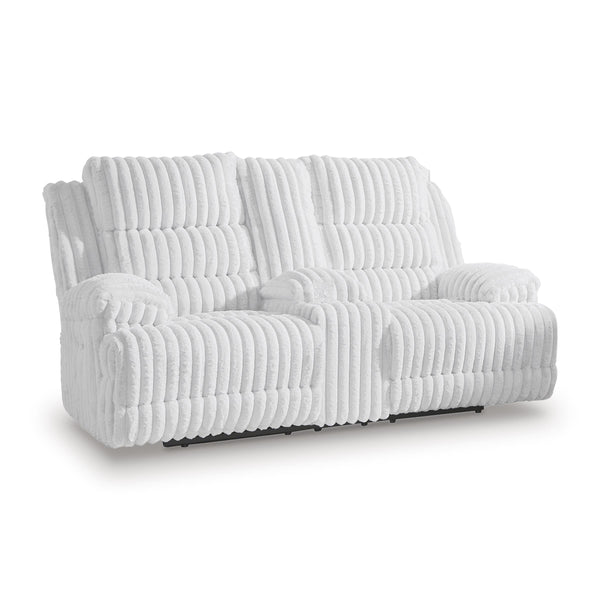  Manufacturer Color_Alloy  -- Falls Power Reclining Fabric Loveseat with Console IMAGE 1