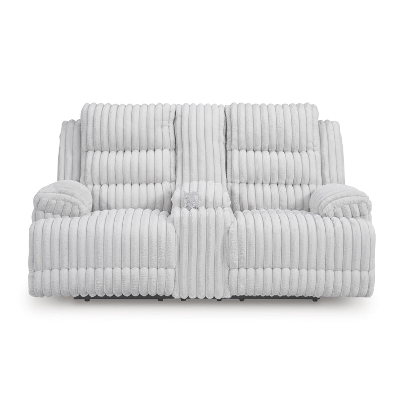  Manufacturer Color_Alloy  -- Falls Power Reclining Fabric Loveseat with Console IMAGE 3