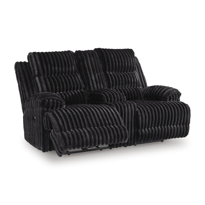  Manufacturer Color_Onyx  -- Rhine Falls PC4280596 Double Reclining Power Loveseat with Console IMAGE 1