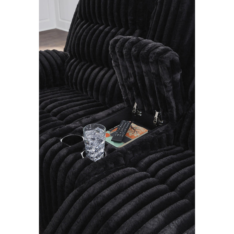  Manufacturer Color_Onyx  -- Rhine Falls PC4280596 Double Reclining Power Loveseat with Console IMAGE 5