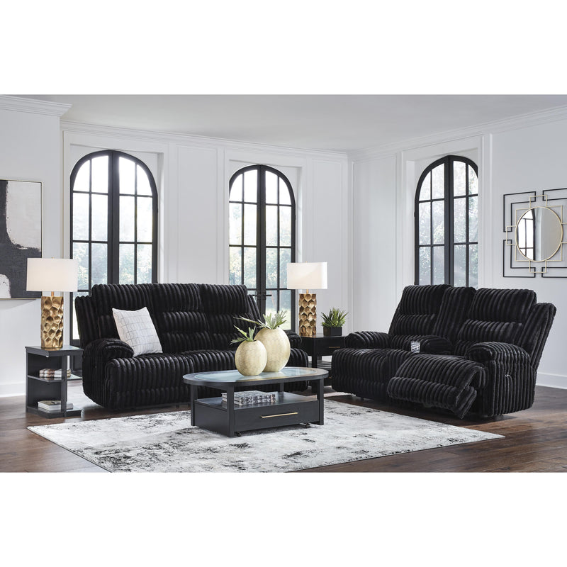  Manufacturer Color_Onyx  -- Rhine Falls PC4280599 Reclining Power Sofa with Drop Down Table IMAGE 14