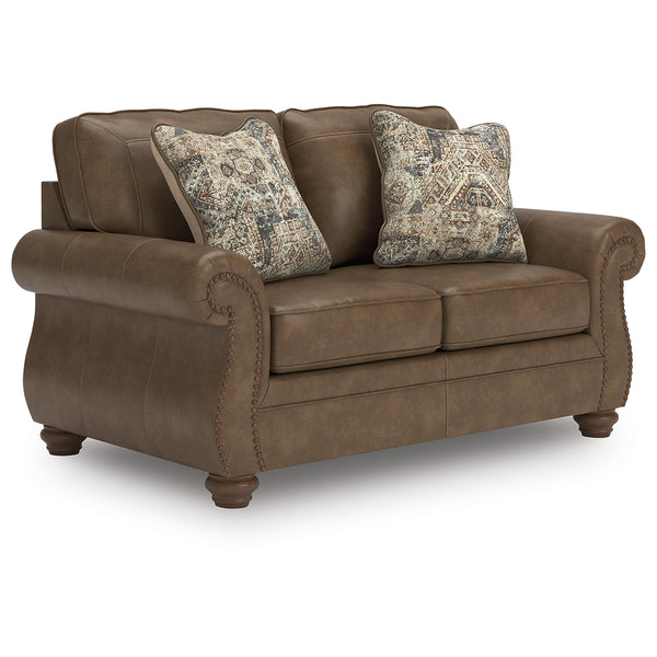  Manufacturer Color_Earth  -- Chasemore Stationary Leather Look Loveseat IMAGE 1