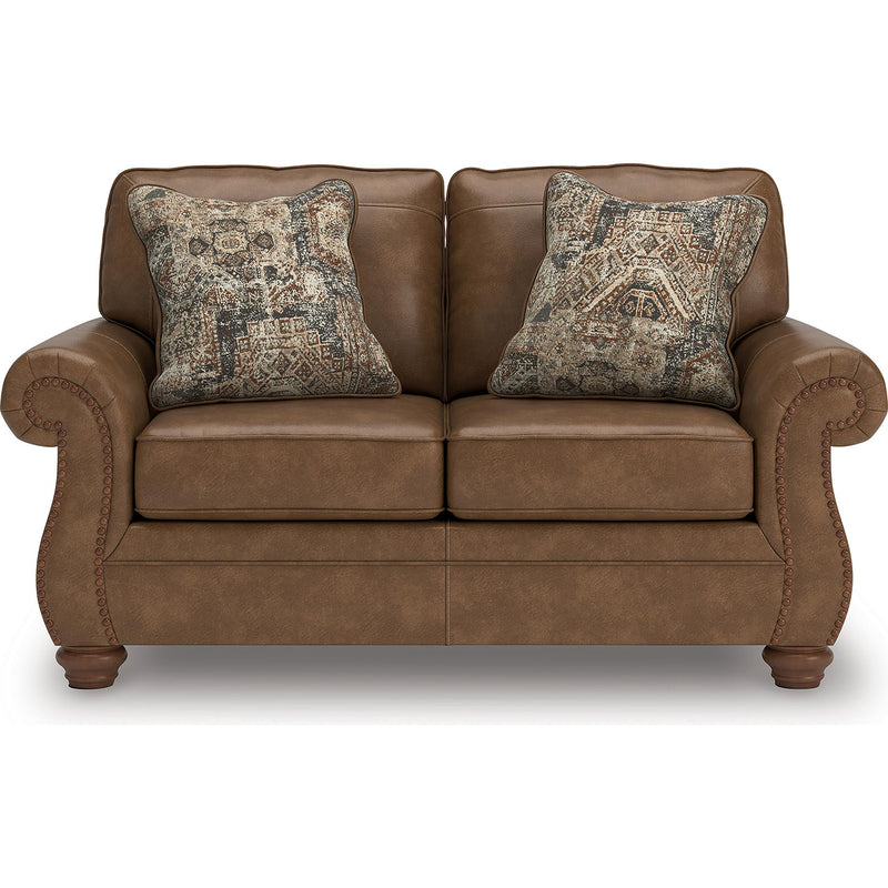  Manufacturer Color_Earth  -- Chasemore Stationary Leather Look Loveseat IMAGE 2